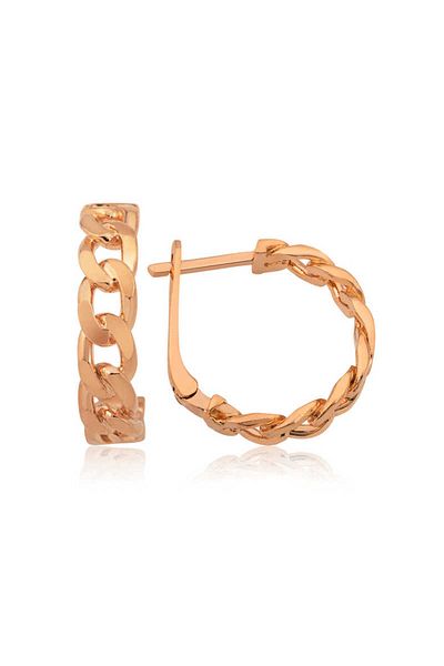 norsary Silver Chain Patterned Hoop Earrings
