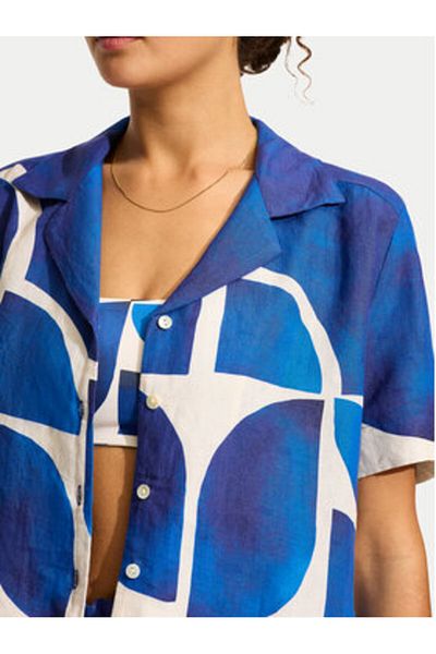 Seafolly Cămașă de plajă pentru femei 55455-TO Albastră