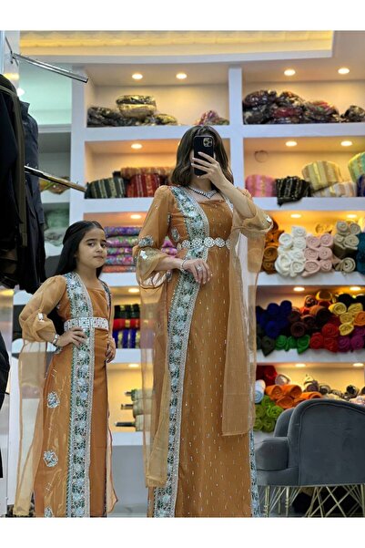 SOLİN YÖRESEL Anne-kız Yöresel Elbise Düğünlük Kaftan Abiye (Görseldeki Akses...