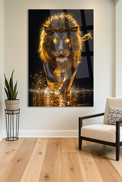 TAULART CARTOON LEU CEL MAI BUN TABLO DE LEU ILUMINAT TABLO MODERN DE ÎNALTA ...