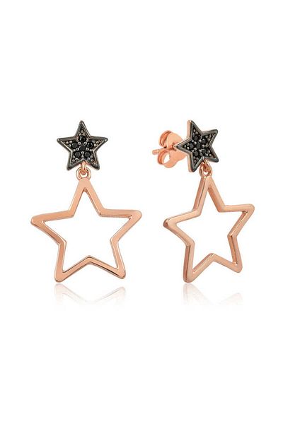 norsary Silver Star Earrings