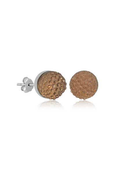 norsary Silver Crystal Studded Women's Earrings
