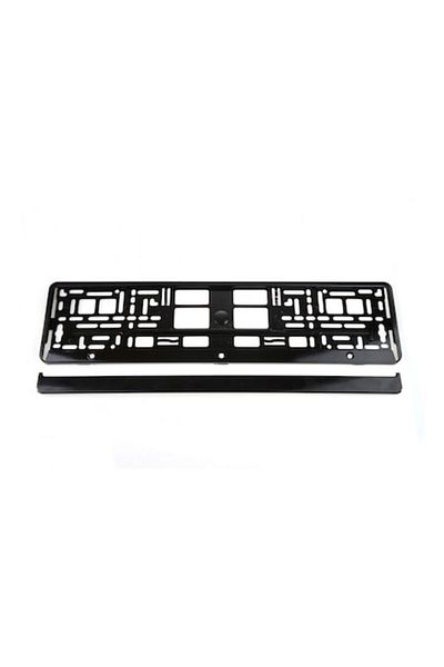OEM License plate holder, black metallic, universal size