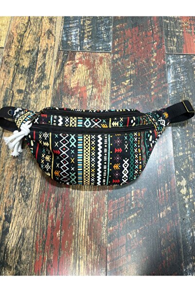 Street Bag Geantă etnică autentică cu 2 compartimente, impermeabilă, pentru u...