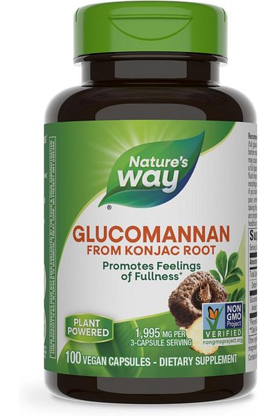 Nature's Way Nature's Way, Glucomannan from Konjac Root, 1995 mg, 100 Vegetarian Capsules (665 mg each)