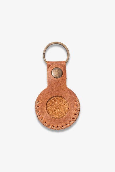 Getto Deri Airtag Genuine Leather Keychain