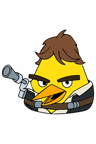 INOVATIX Set de 8 piese, autocolant Angry Birds Star Wars Han Solo 2, INOVATI...