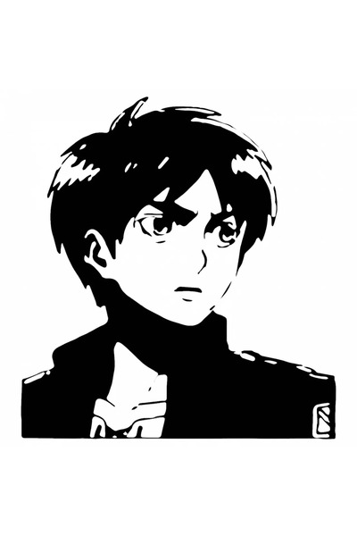 INOVATIX Set de 8 piese, autocolant Atac asupra lui Eren din titan negativ, I...