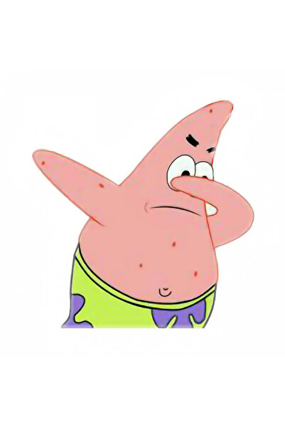 INOVATIX Set de 8, ștampilă autocolantă meme Patrick Star, INOVATIX®. 6 cm