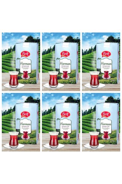 Berk Natural Black Tea 1 kg 6 Pack (6 X 1000g) – Berk Harman – Domestic Production, Fresh Harvest