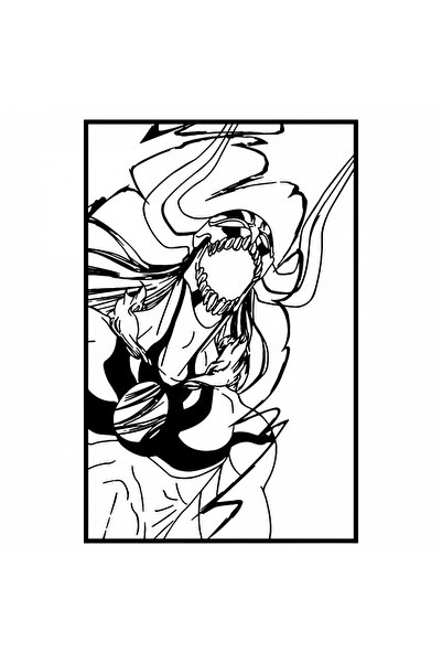 INOVATIX Set de 8 piese, autocolant anime Bleach Vasto Lorde, INOVATIX®. 6 cm