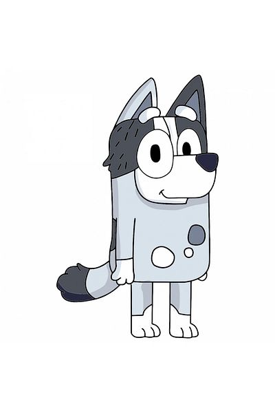 INOVATIX Set of 8 pieces, Sticker Aunt Trixie Heeler Bluey, INOVATIX®. 6 cm