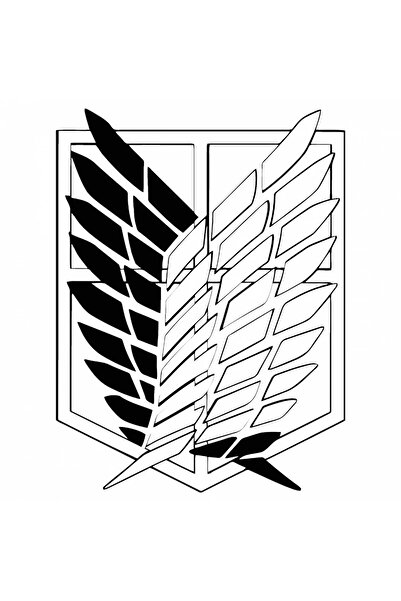 INOVATIX Set de 8 piese, autocolant Atac asupra titanilor Aripile Libertății ...