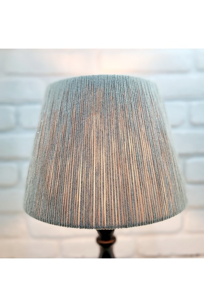 Decodelight Black Rustic Classic Metal Leg Handmade Rope and Paper Knitted Hat Lampshade Table Lamp Models