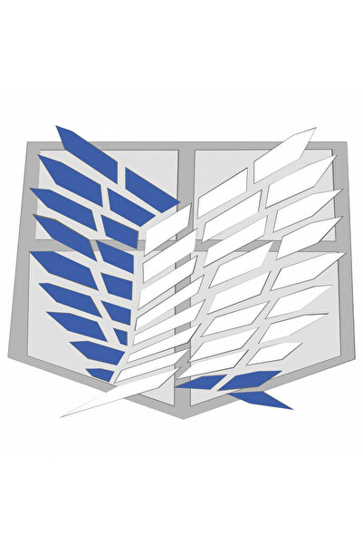 INOVATIX Set de 8 piese, autocolant Attack on Titan Survey Corps logo, INOVAT...