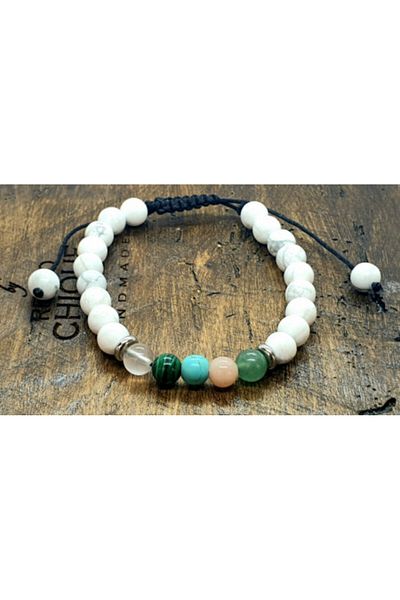 byRetroChique Cancer Zodiac Sign Howlite Bracelet