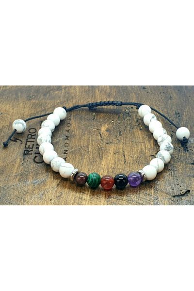 byRetroChique Aries Zodiac Howlite Bracelet