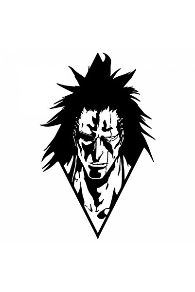 INOVATIX Σετ 8 τεμαχίων, Αυτοκόλλητο Zaraki Kenpachi, INOVATIX®. 6 εκ.