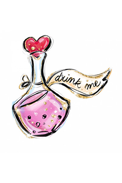 INOVATIX Set de 8 piese, autocolant cu băutură alcoolică Alice în Țara Minuni...