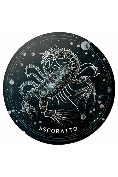 INOVATIX Σετ 8 τεμαχίων, Αυτοκόλλητο Ζωδιακού Κύκλου Σκορπιού, INOVATIX®. 6 εκ.