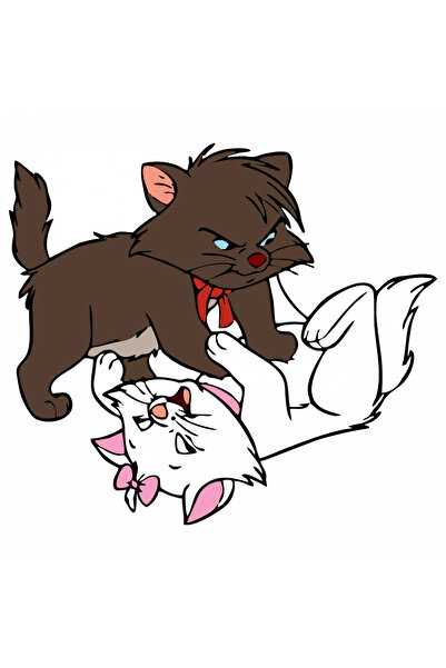 INOVATIX Σετ 8 τεμαχίων, Αυτοκόλλητο Οι Αριστόγατες Μπερλιόζ και Μαρί παίζουν...