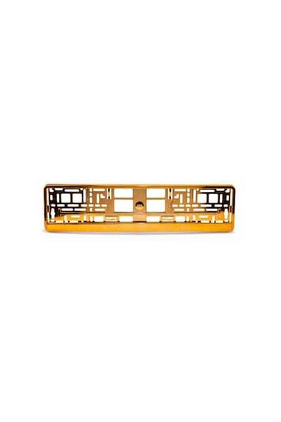 Palmonix Universal car license plate holder, gold color
