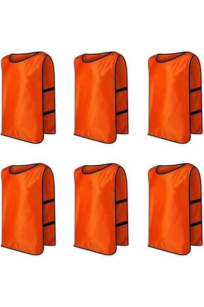 fulina 6-Piece Soccer Pinnies,Quick Drying,Easy Identify,for Football Team Training