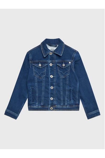 Pepe Jeans Jachetă denim pentru fete PB401138JS0 bleumarin