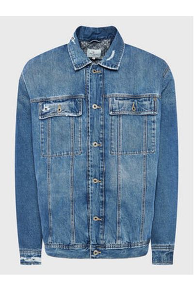 Pepe Jeans Men's Denim Jacket PM402673 Blue