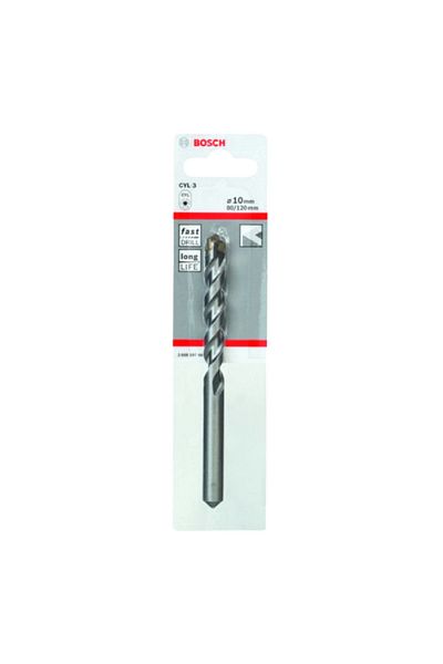 Bosch CYL-3 2-Flute Design Break-Resistant Concrete Masonry Drill Bit
