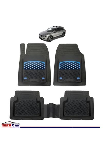 TEAMCAR ® Car Mats Compatible With Volkswagen Tiguan Bw2 (2016–2024) Blue