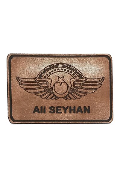 Seyhan Askeri Malzeme KOMUTAN PİLOT DERİ UÇUŞ BRÖVESİ İSİMLİK