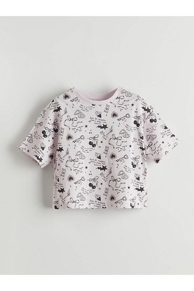 LC Waikiki Tricou crop pentru fete cu gât crew (S5)
