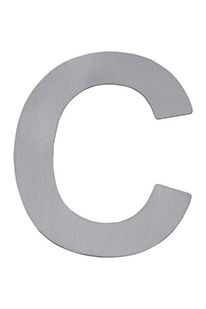 Roco حرف "C" ذاتي اللصق - إنجليزي، فضي