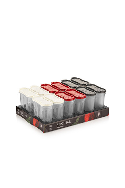 Mons Qlux 4Pcs Spice Rack Bpa Free Wide Lid Dustproof Spice Rack Industrial Spice Rack