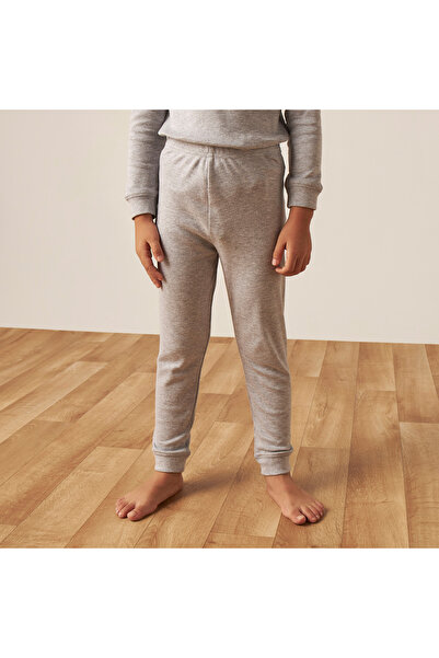 Juniors Solid Thermal T-Shirt And Pyjama Set