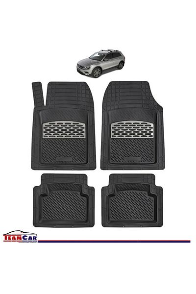 TEAMCAR ® Car Mats Compatible With Volkswagen Tiguan Bw2 (2016–2024) Carbon