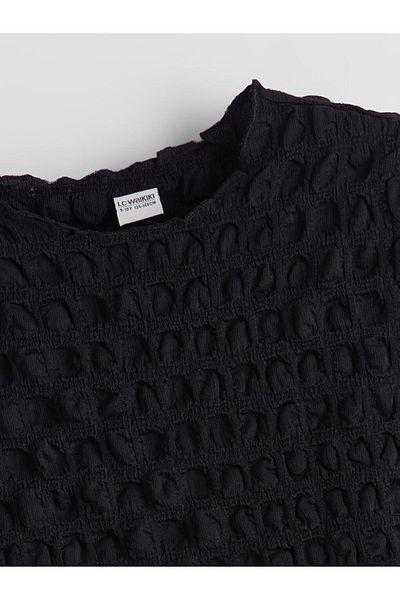 LC Waikiki Tricou crop pentru fete cu gât crew (S5)