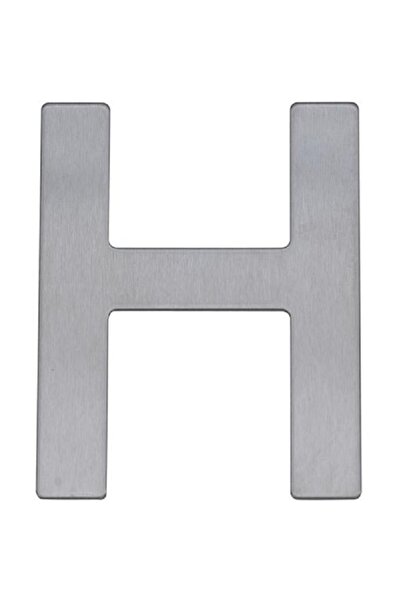 Roco حرف "H" ذاتي اللصق - إنجليزي، فضي