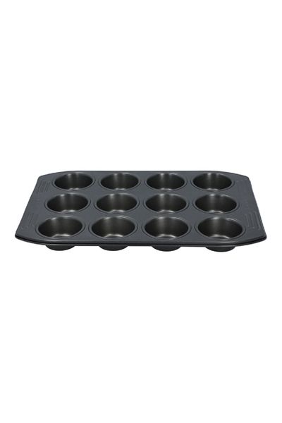 TEFAL Easy Grip Carbon Steel 12-Muffin Tray