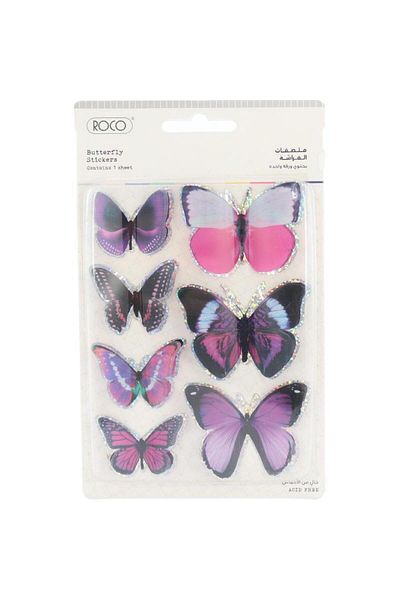 Roco Butterfly Stickers Multi Color