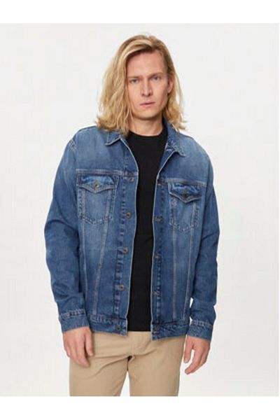 Pepe Jeans Jachetă din denim pentru bărbați PM402715HW3 albastră