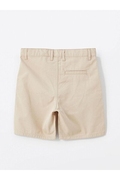LC Waikiki Lcw Kids Beige Elastic Waist Gabardine Boy Shorts (S5)