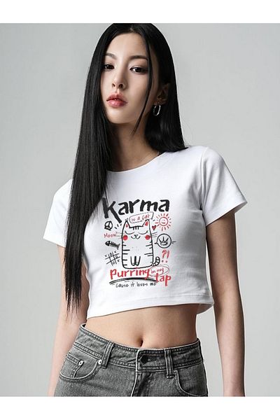 DEEFWEAR Μικτό εμπριμέ Trend Printed Crop Top