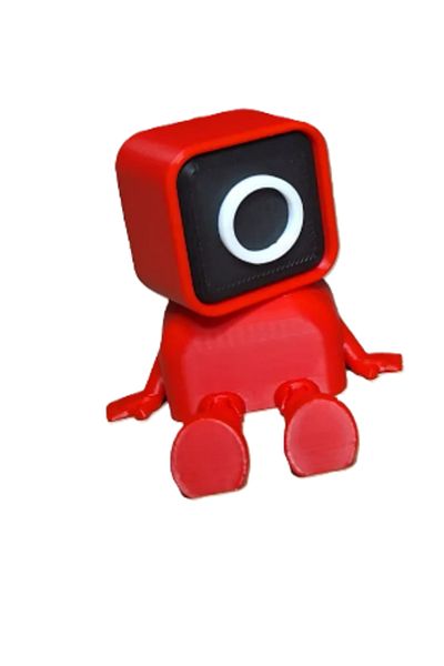 3DONE MODELS Articulated Squid Game soldier figurine red circle, 3D printed
