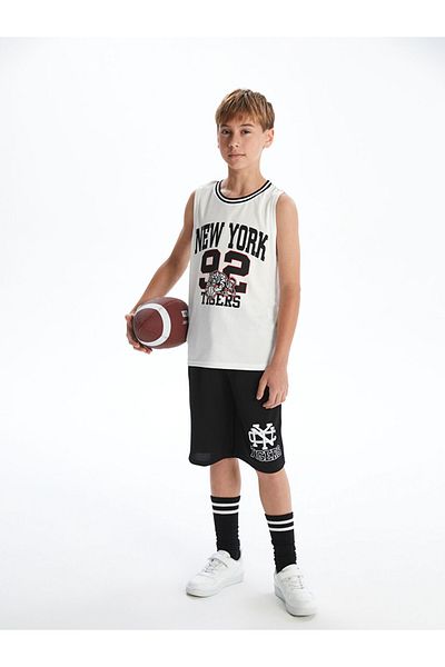 LC Waikiki Loose Fit Licensed Boys' Tank Top and Shorts