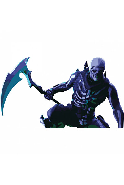 INOVATIX Set de 8 piese, autocolant Craniu Trooper Fortnite, INOVATIX®. 6 cm