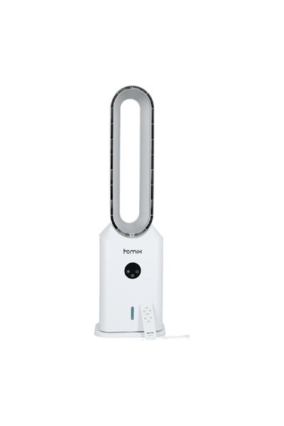 HOMİX 45W 3-in-1 Compact High Quality Easy Storage Bladeless Air Cooler White