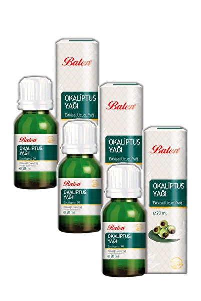 GÜLCE LOKMAN HEKİM AKTAR Balen Eucalyptus Oil 3 X 20ml Distillation