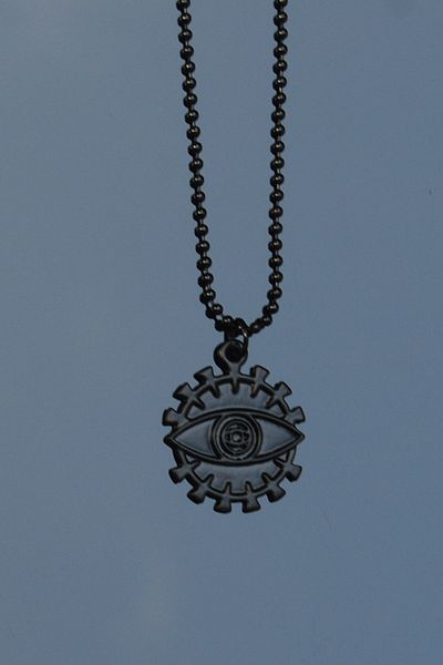 Rua Jewelry Lucky Eye Evil Eye Necklace - Black Color Classic with Chain